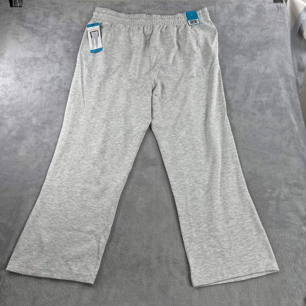 Danskin Scuba Straight Leg Pants Womens 2XL NWT Oatmeal Lounge Sweatpants Casual - Picture 5 of 8